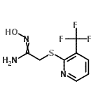 CAS 登录号：263762-04-5， N'-羟基-2-{[3-(三氟甲基)-2-吡啶基]硫基}乙脒