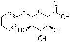 CAS 登录号：26399-82-6， (2S,3S,4S,5R,6S)-3,4,5-三羟基-6-苯基硫基-四氢吡喃-2-羧酸