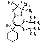CAS 登录号：264144-69-6， 1-[(E)-1,2-二(4,4,5,5-四甲基-1,3,2-二氧杂环戊硼烷-2-基)乙烯基]环己醇