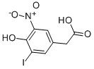 CAS 登录号：2646-51-7， 2-(4-羟基-3-碘-5-硝基苯基)乙酸