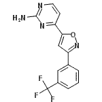 CAS 登录号：264616-57-1， 4-{3-[3-(三氟甲基)苯基]-1,2-恶唑-5-基}-2-嘧啶胺