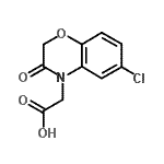 CAS#: 26494-58-6, (6-Chloro-3-Oxo-2,3-Dihydro-4H-1,4-Benzoxazin-4-Yl)Acetic Acid