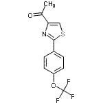 CAS 登录号：265126-59-8， 1-{2-[4-(三氟甲氧基)苯基]-1,3-噻唑-4-基}乙酮