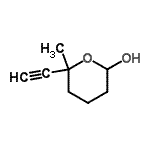 CAS#: 26533-20-0, 6-Ethynyl-6-Methyltetrahydro-2H-Pyran-2-Ol