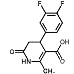 CAS 登录号：265985-98-6， 4-(3,4-二氟苯基)-2-甲基-6-氧代-1,4,5,6-四氢-3-吡啶羧酸
