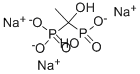 CAS 登录号：2666-14-0， 羟基-(1-羟基-1-膦酸基乙基)亚膦酸酯三钠盐