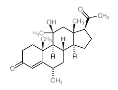CAS 登录号：2668-68-0， 11b-羟基-6a,11-二甲基-孕甾-4-烯-3,20-二酮