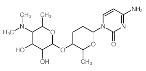 CAS 登录号：26758-91-8， 4-氨基-1-[2,3,6-三脱氧-4-O-[4,6-二脱氧-4-二甲基氨基-alpha-D-吡喃葡萄糖基]-beta-D-赤式-己糖吡喃糖苷]嘧啶-2(1H)-酮