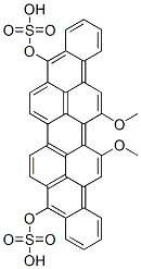 CAS 登录号：2678-71-9， 16,17-二甲氧基-蒽并[9,1,2-cde]苯并[rst]戊芬-5,10-二醇二(硫酸氢酯)