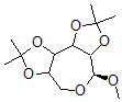 CAS 登录号：26784-78-1， Methyl 2,3-4,5-di-O-isopropylidine-alpha-glucoseptanoside
