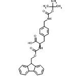 CAS#: 268731-06-2, N-[(9H-Fluoren-9-Ylmethoxy)Carbonyl]-4-[({[(2-Methyl-2-Propanyl)Oxy]Carbonyl}Amino)Methyl]-D-Phenylalanine