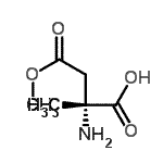 CAS 登录号：268736-90-9， (2R)-2-氨基-4-甲氧基-2-甲基-4-氧代丁酸