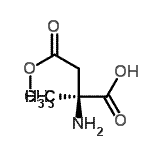 CAS 登录号：268736-91-0， (2S)-2-氨基-4-甲氧基-2-甲基-4-氧代丁酸