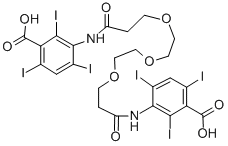CAS#: 26887-04-7, 3,3'-[Oxybis[2,1-ethanediyloxy(1-oxo-3,1-propanediyl)imino]]bis[2,4,6-triiodo-Benzoic acid]