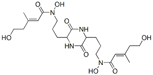 CAS#: 26912-16-3, N,N'-[(3,6-Dioxo-2,5-piperazinediyl)bis(trimethylene)]bis[5-hydroxy-3-methyl-2-Pentenohydroxamic acid]