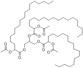 CAS 登录号：27233-00-7， (乙酰氧基)-十八烷酸 1,1',1''-(1,2,3-丙烷三基)酯