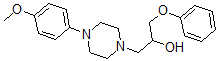 CAS 登录号：2725-15-7， 1-[4-(4-甲氧基苯基)哌嗪-1-基]-3-(苯氧基)丙-2-醇