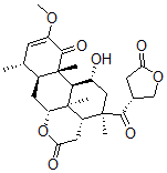 CAS 登录号：27368-79-2， 苦树素 A