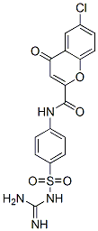 CAS 登录号：27455-35-2， N-[4-(脒基氨基磺酰基)苯基]-6-氯-4-氧代-4H-1-苯并吡喃-2-甲酰胺