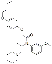 CAS 登录号：27468-58-2， 2-(4-丁氧基苯氧基)-N-(3-甲氧基苯基)-N-(1-甲基-2-哌啶乙基)乙酰胺