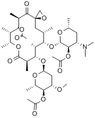 CAS 登录号：2751-09-9， 竹桃霉素三乙酸酯