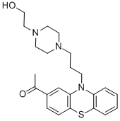 CAS 登录号：2751-68-0， 醋奋乃静