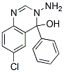 CAS 登录号：27610-14-6， 3-氨基-6-氯-3,4-二氢-4-苯基喹唑啉-4-醇