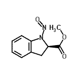 CAS 登录号：27640-53-5， 甲基(2R)-1-亚硝基-2-吲哚啉羧酸酯