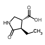 CAS#: 276680-34-3, (3R,4R)-4-Ethyl-5-Oxo-3-Pyrrolidinecarboxylic Acid