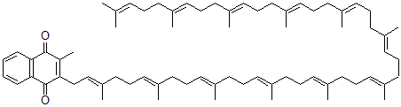 CAS#: 27670-93-5, 2-Methyl-3-[(2E,6E,10E,14E,18E,22E,26E,30E,34E,38E,42E)-3,7,11,15,19,23,27,31,35,39,43,47-Dodecamethyl-2,6,10,14,18,22,26,30,34,38,42,46-Octatetracontadodecenyl]-1,4-Naphthalenedione