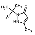 CAS#: 277299-79-3, 5-Methyl-2-(2-Methyl-2-Propanyl)-1,2-Dihydro-3H-Pyrazol-3-One