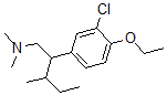 CAS 登录号：27778-80-9， 3-氯-4-乙氧基-N,N-二甲基-beta-(1-甲基丙基)苯乙胺