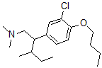 CAS 登录号：27778-88-7， 4-丁氧基-3-氯-N,N-二甲基-beta-(1-甲基丙基)苯乙胺