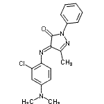 CAS#: 27807-99-4, (4E)-4-{[2-Chloro-4-(Dimethylamino)Phenyl]Imino}-5-Methyl-2-Phenyl-2,4-Dihydro-3H-Pyrazol-3-One
