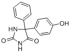 CAS 登录号：2784-27-2， 5-(4-羟基苯基)-5-苯基咪唑烷-2,4-二酮