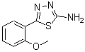 CAS 登录号：28004-56-0， 5-(2-甲氧基苯基)-1,3,4-噻二唑-2-胺