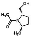 CAS#: 28115-45-9, 1-[(2S,5S)-2-(Hydroxymethyl)-5-Methyl-1-Pyrrolidinyl]Ethanone