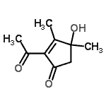 CAS 登录号：282715-34-8， 2-乙酰基-4-羟基-3,4-二甲基-2-环戊烯-1-酮