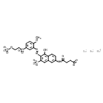 CAS#: 28316-43-0, Trisodium 4-({5-Hydroxy-6-[(2-Methoxy-5-{[2-(Sulfonatooxy)Ethyl]Sulfonyl}Phenyl)Diazenyl]-7-Sulfonato-2-Naphthyl}Amino)-4-Oxobutanoate