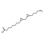 CAS 登录号：28399-31-7， 8-{2-[(2-戊基环丙基)甲基]环丙基}辛酸