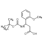 CAS 登录号：284493-52-3， 3-(2-甲氧基苯基)-3-({[(2-甲基-2-丙基)氧基]羰基}氨基)丙酸