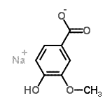 CAS 登录号：28508-48-7， 钠4-羟基-3-甲氧基苯甲酸酯