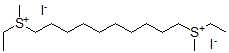 CAS#: 28526-19-4, Ethyl-[10-(Ethyl-Methyl-Sulfonio)Decyl]-Methyl-Sulfanium Diiodide