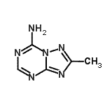 CAS 登录号：28610-00-6， 2-甲基[1,2,4]三唑并[1,5-a][1,3,5]三嗪-7-胺