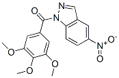 CAS 登录号：28611-06-5， (5-硝基吲唑-1-基)-(3,4,5-三甲氧基苯基)甲酮