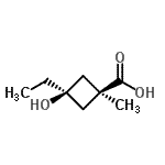 CAS#: 286443-11-6, cis-3-Ethyl-3-Hydroxy-1-Methylcyclobutanecarboxylic Acid