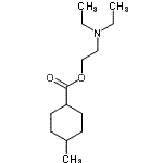 CAS 登录号：28657-03-6， 2-(二乙基氨基)乙基4-甲基环己甲酸酯