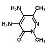 CAS 登录号：28682-92-0， 4,5-二氨基-2,6-二甲基-3(2H)-哒嗪酮
