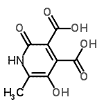 CAS 登录号：2874-38-6， 5-羟基-6-甲基-2-氧代-1,2-二氢-3,4-吡啶二甲酸