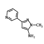 CAS 登录号：287494-25-1， 1-甲基-3-(3-吡啶基)-1H-吡唑-5-胺